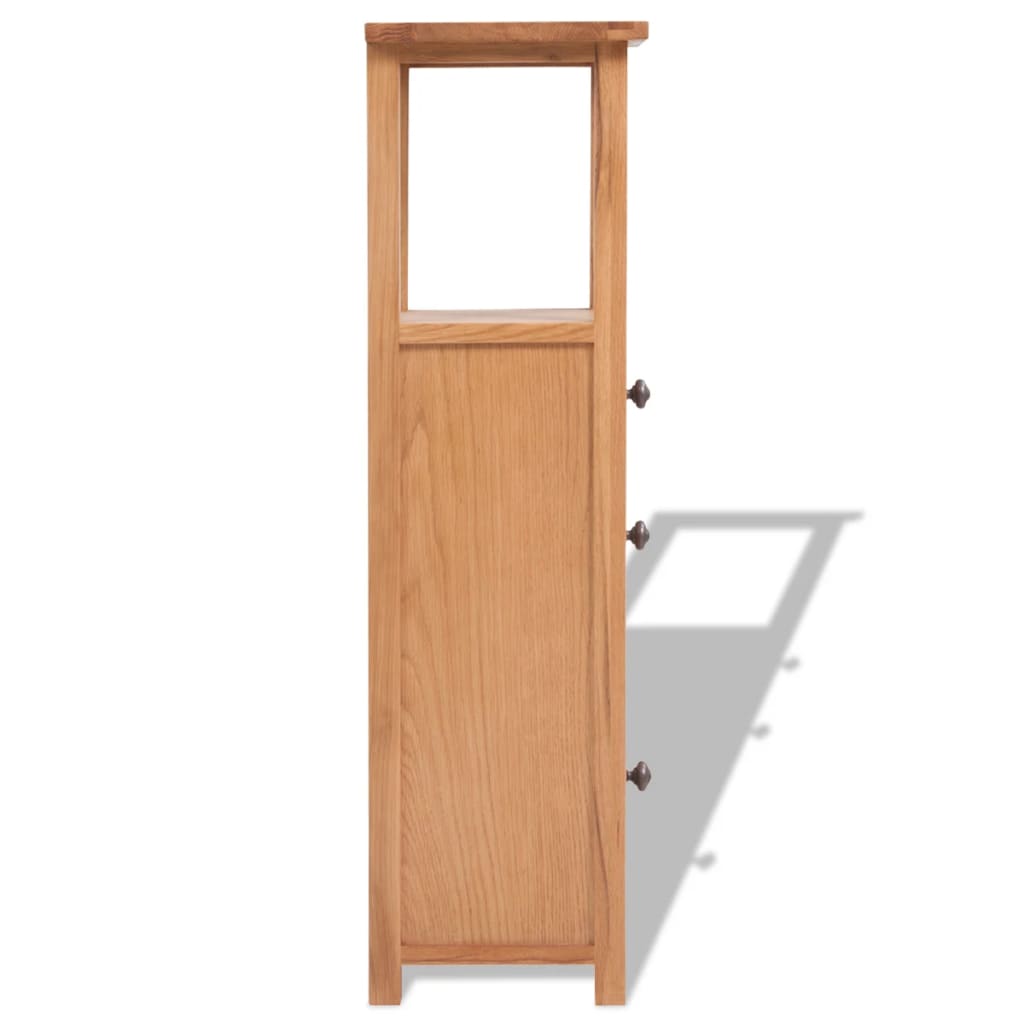 vidaXL Έπιπλο Γωνιακό 26 x 26 x 94 εκ. από Μασίφ Ξύλο Δρυός