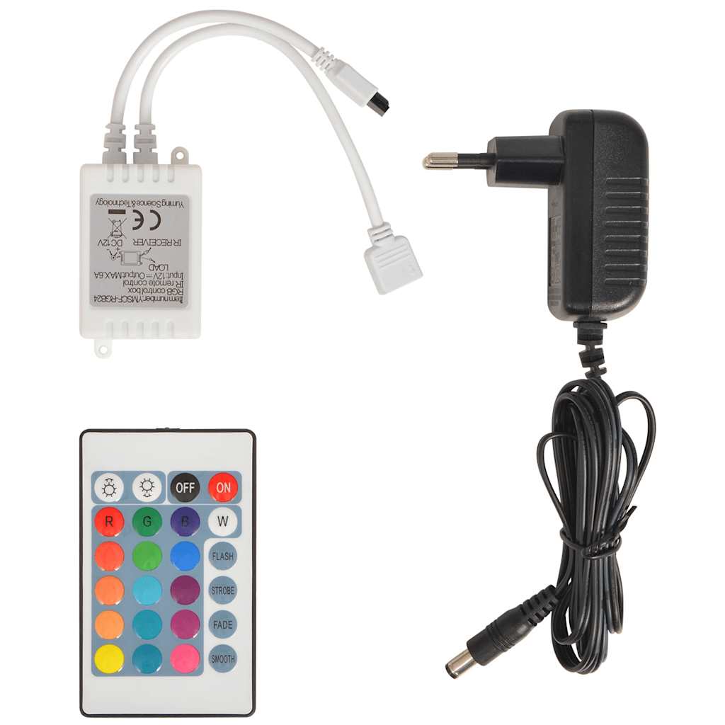 vidaXL Κρεβάτι Παιδικό Αγωνιστικό Αυτοκίνητο με LED Μπλε 90 x 200 εκ.