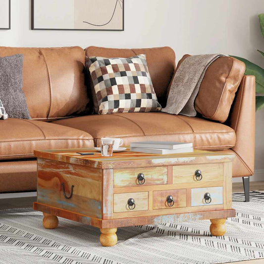 vidaXL Τραπεζάκι Σαλονιού 70 x 70 x 38 εκ. από Ανακυκλωμένο Ξύλο