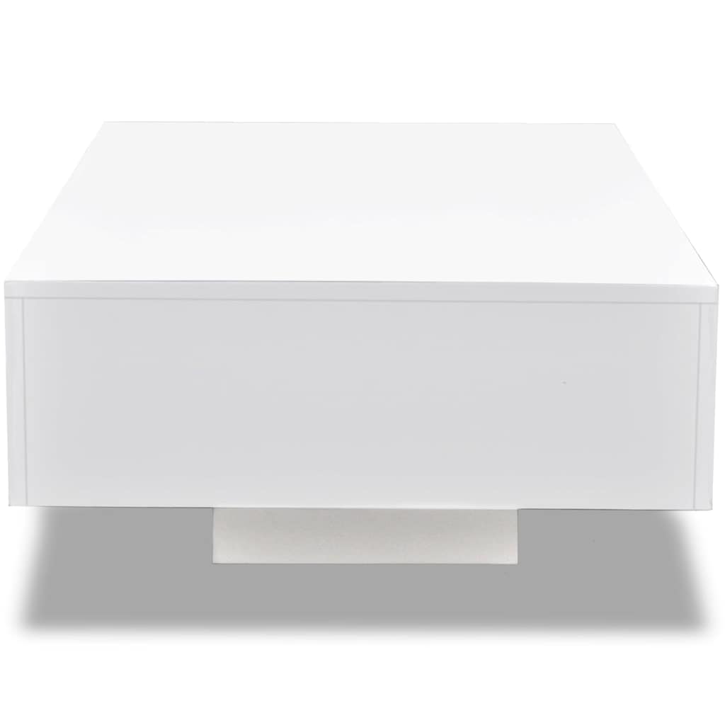 vidaXL Τραπεζάκι Σαλονιού Γυαλιστερό Λευκό