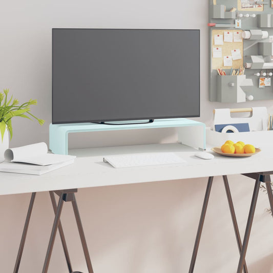 vidaXL Βάση Τηλεόρασης/Οθόνης Πράσινη 60 x 25 x 11 εκ. Γυάλινη