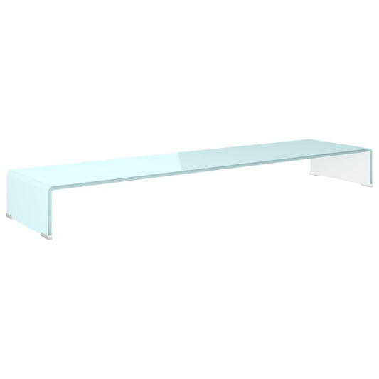 vidaXL Βάση Τηλεόρασης/Οθόνης Πράσινη 120 x 30 x 13 εκ. Γυάλινη