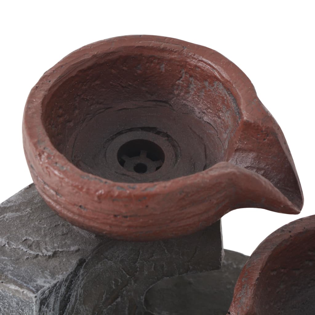 vidaXL Σιντριβάνι Εσωτερικού Χώρου με Φωτισμό LED από Συνθετική Ρητίνη