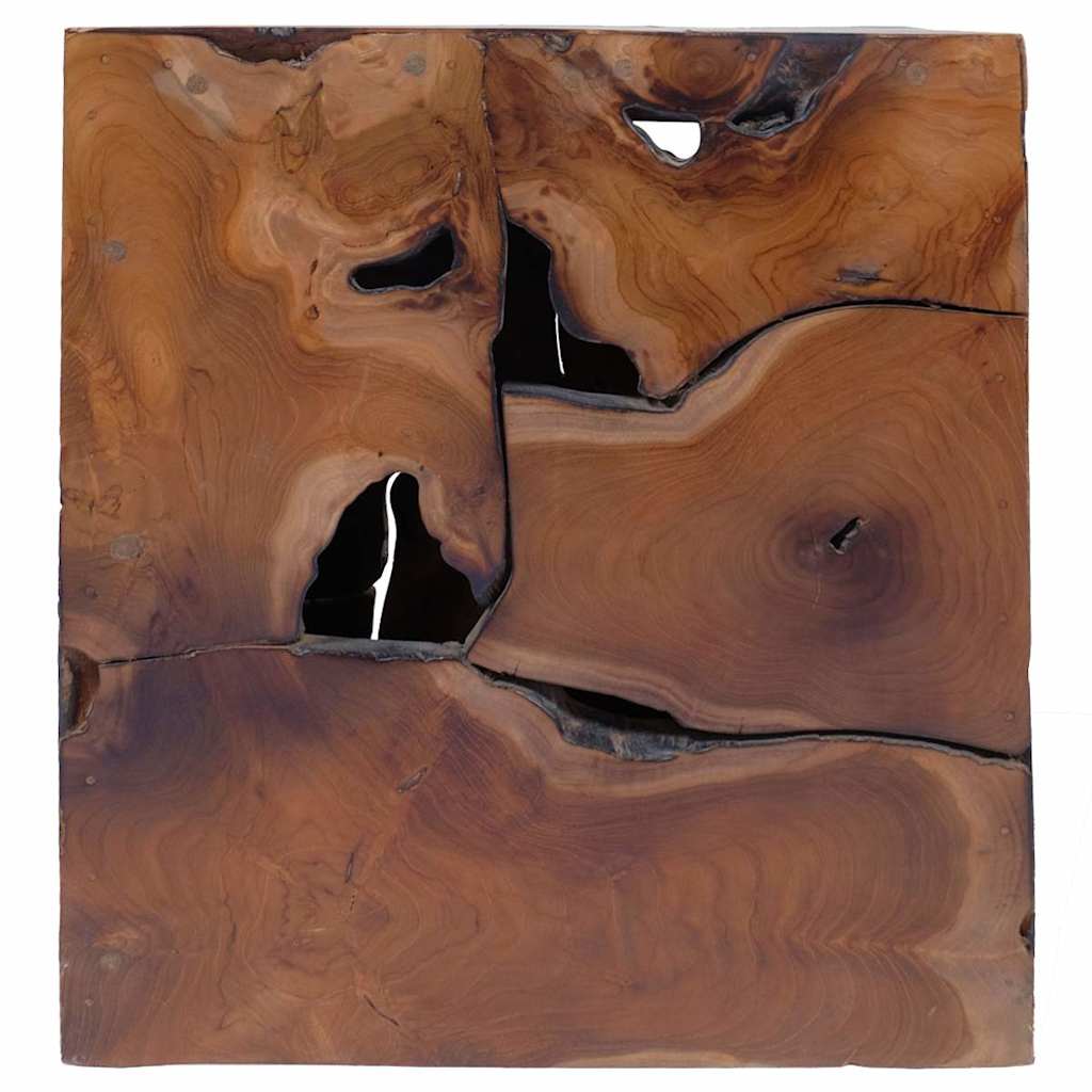 vidaXL Σκαμπό/Τραπεζάκι Σαλονιού από Μασίφ Ξύλο Teak