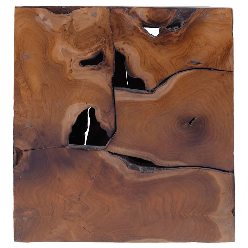 vidaXL Σκαμπό/Τραπεζάκι Σαλονιού από Μασίφ Ξύλο Teak