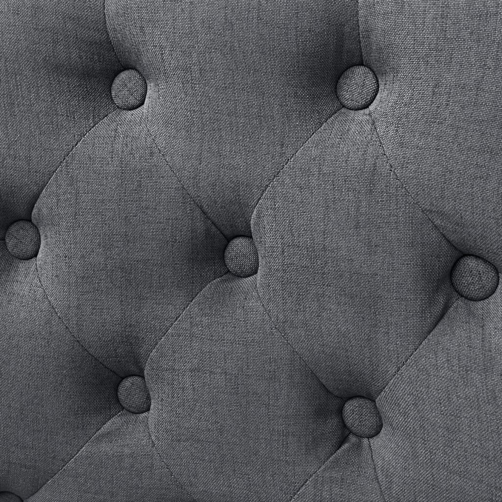 vidaXL Καρέκλες Τραπεζαρίας 6 τεμ. Σκούρο Γκρι Υφασμάτινες