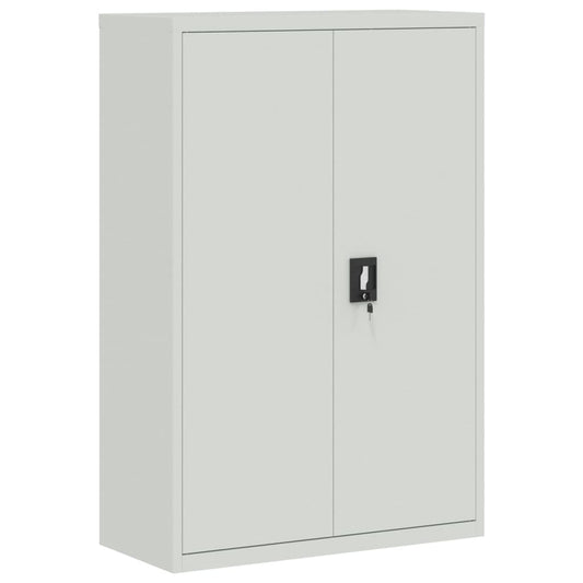 vidaXL Ντουλάπα Γραφείου 90 x 40 x 140 εκ. Γκρι Ατσάλινη