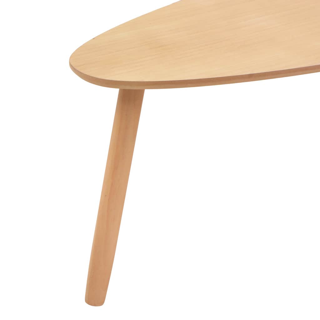 vidaXL Σετ Τραπεζάκια Σαλονιού 2 τεμ. Καφέ από Μασίφ Ξύλο Πεύκου