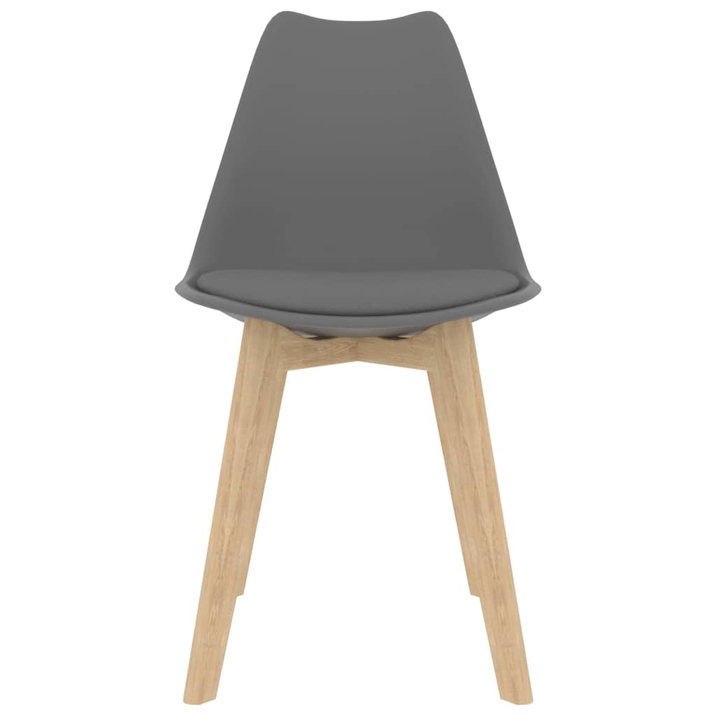 vidaXL Καρέκλες Τραπεζαρίας 2 τεμ. Γκρι Πλαστικές