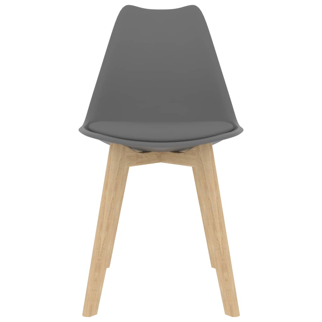 vidaXL Καρέκλες Τραπεζαρίας 4 τεμ. Γκρι Πλαστικές