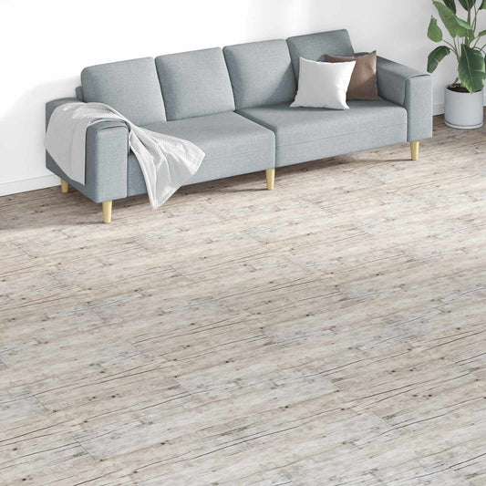 vidaXL Πλάκες Δαπέδου 18 pcs Γκρι 5,26 τ.μ. PVC