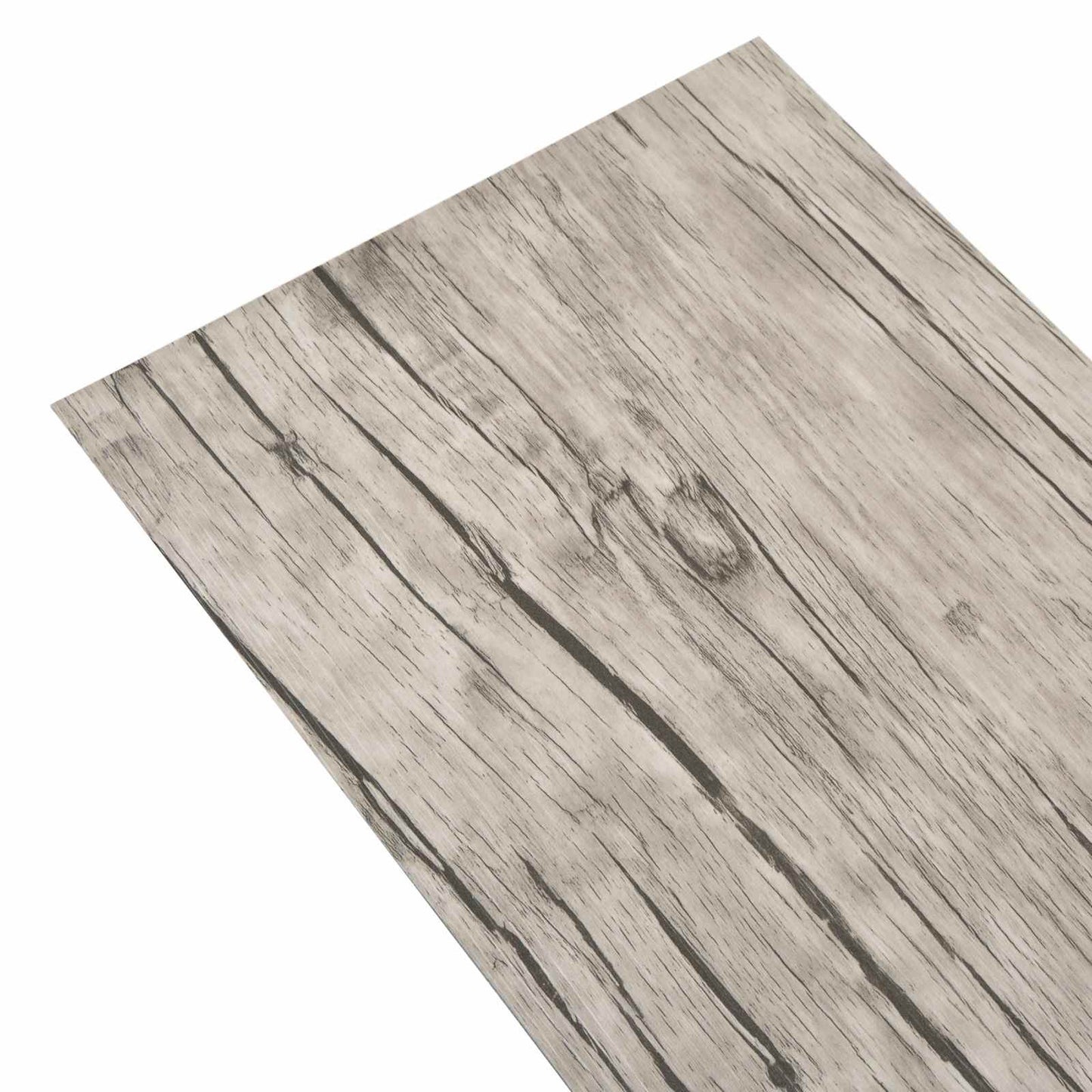 vidaXL Πλάκες Δαπέδου 18 pcs Γκρι 5,26 τ.μ. PVC