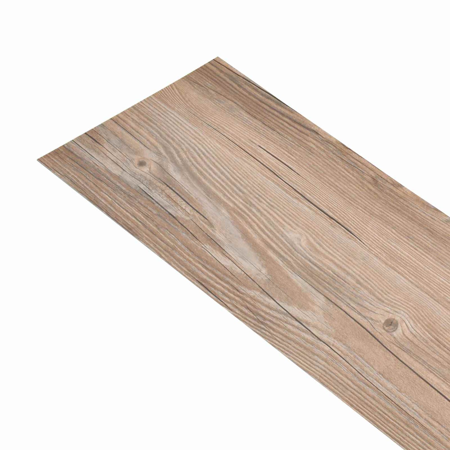 vidaXL Πλάκες Δαπέδου 18 pcs Καφέ 5,26 τ.μ. PVC