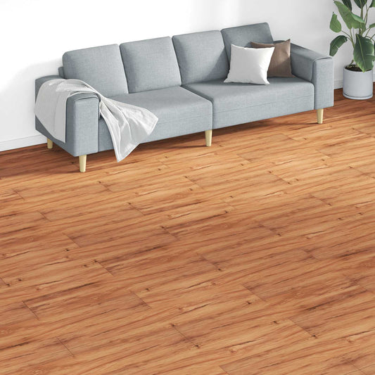 vidaXL Πλάκες Δαπέδου 18 pcs Καφέ 5,26 τ.μ. PVC