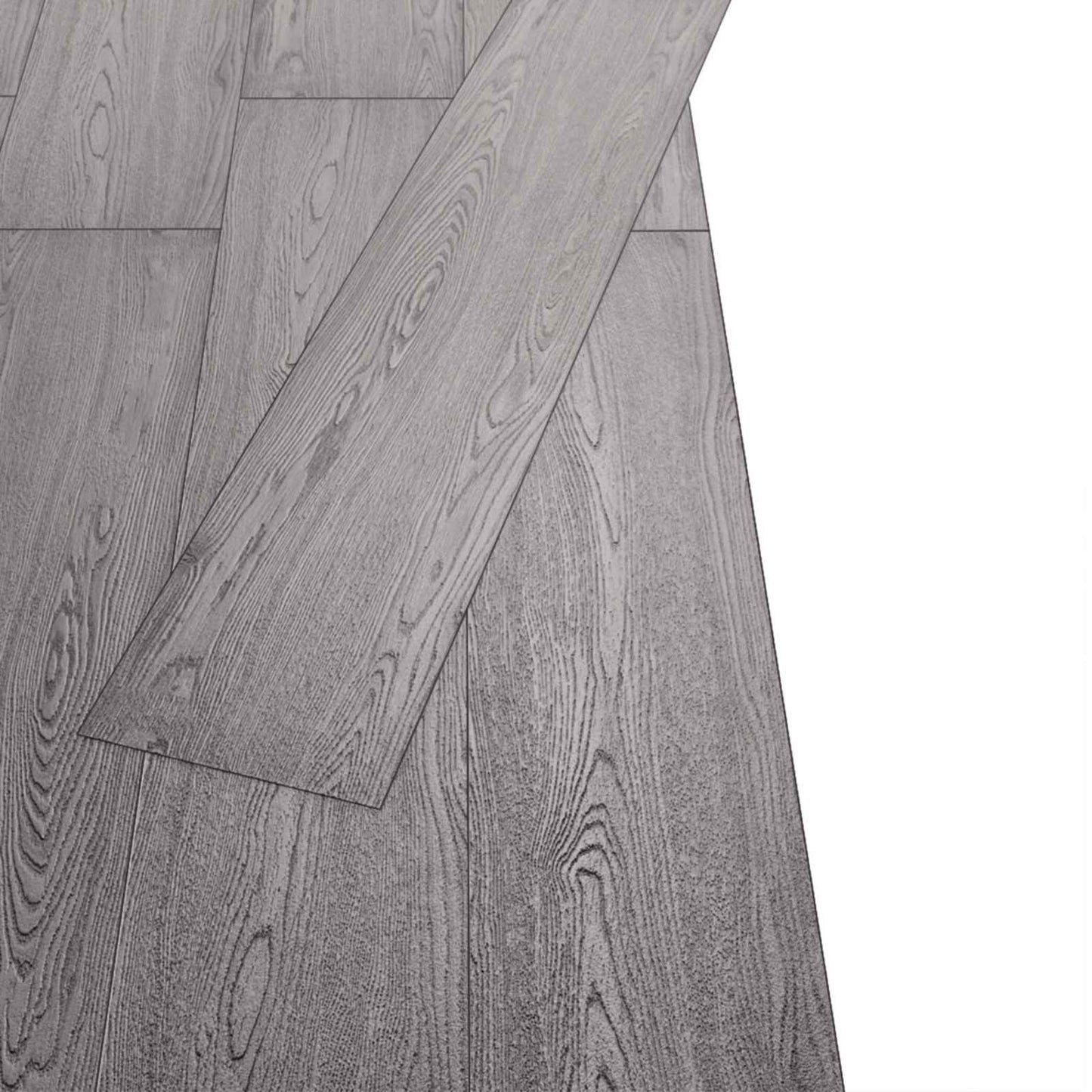 vidaXL Πλάκες Δαπέδου 18 pcs Σκούρο Γκρι 5,26 τ.μ. PVC