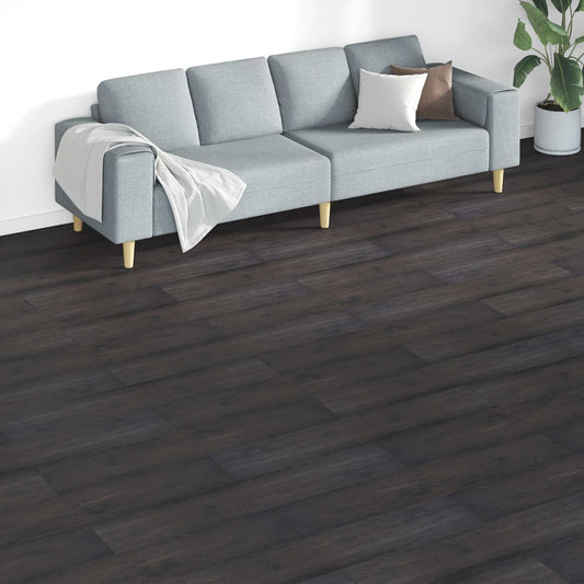 vidaXL Πλάκες Δαπέδου 18 pcs Σκούρο Γκρι 5,26 τ.μ. PVC