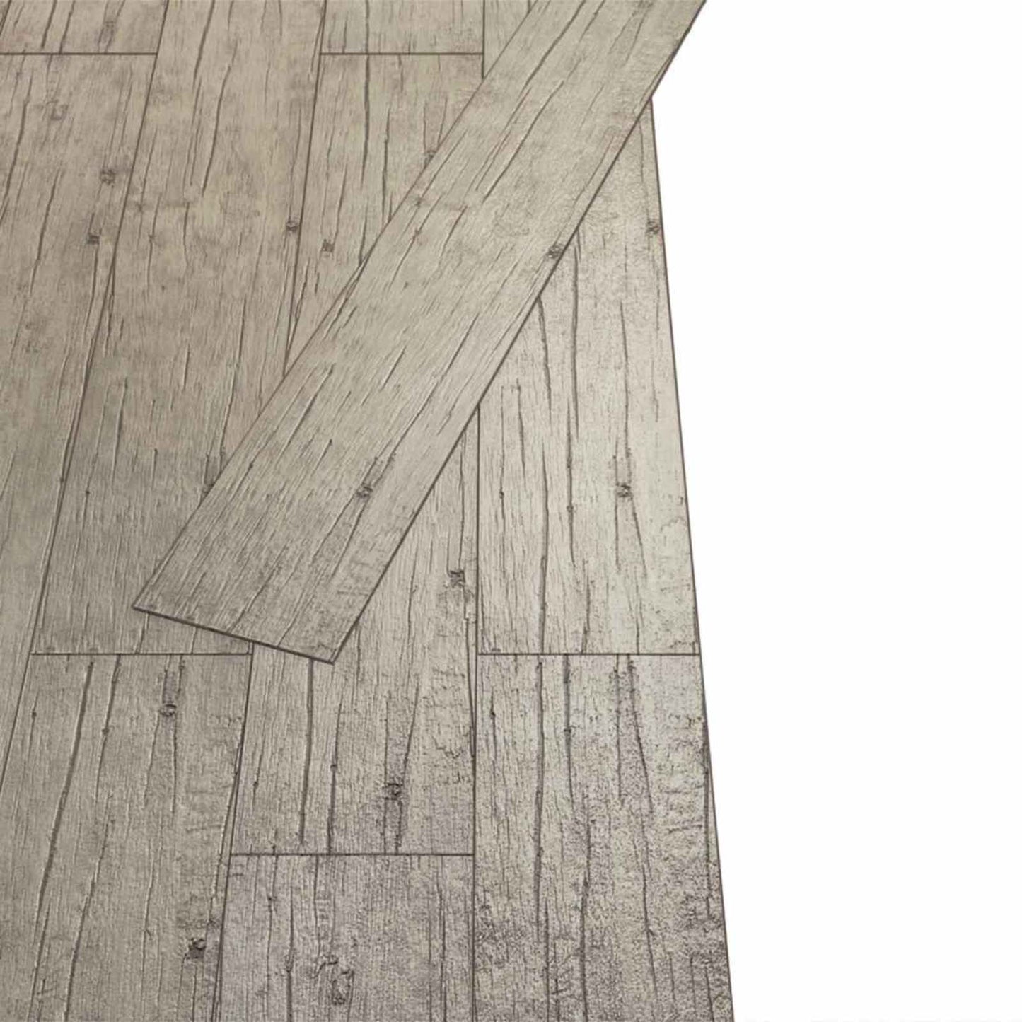 vidaXL Πλάκες Δαπέδου 5,02 m² 36 pcs PVC Λευκασμένη Δρυς
