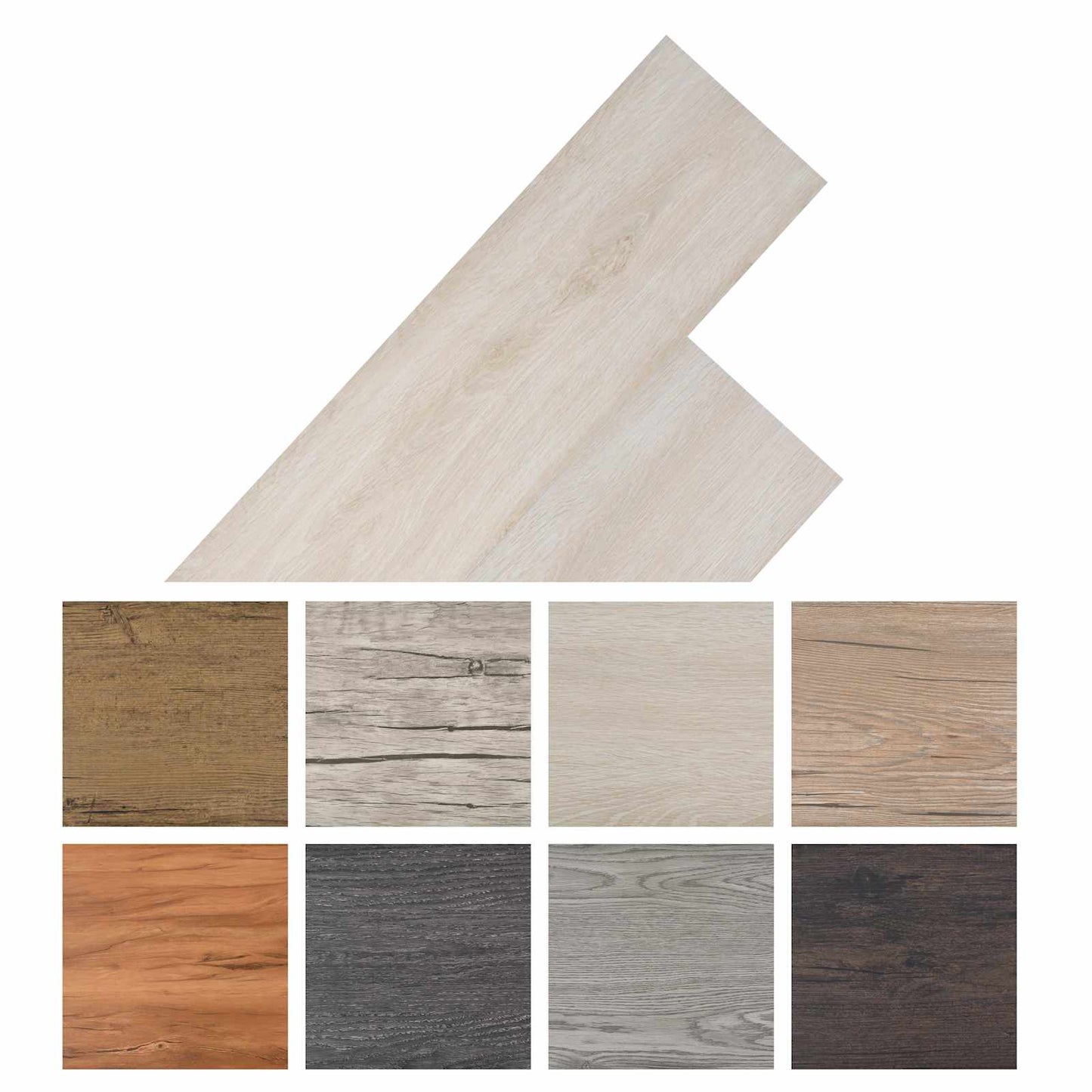 vidaXL Πλάκες Δαπέδου 36 pcs Λευκό Κλασικό Δρυς 5,02 m² PVC