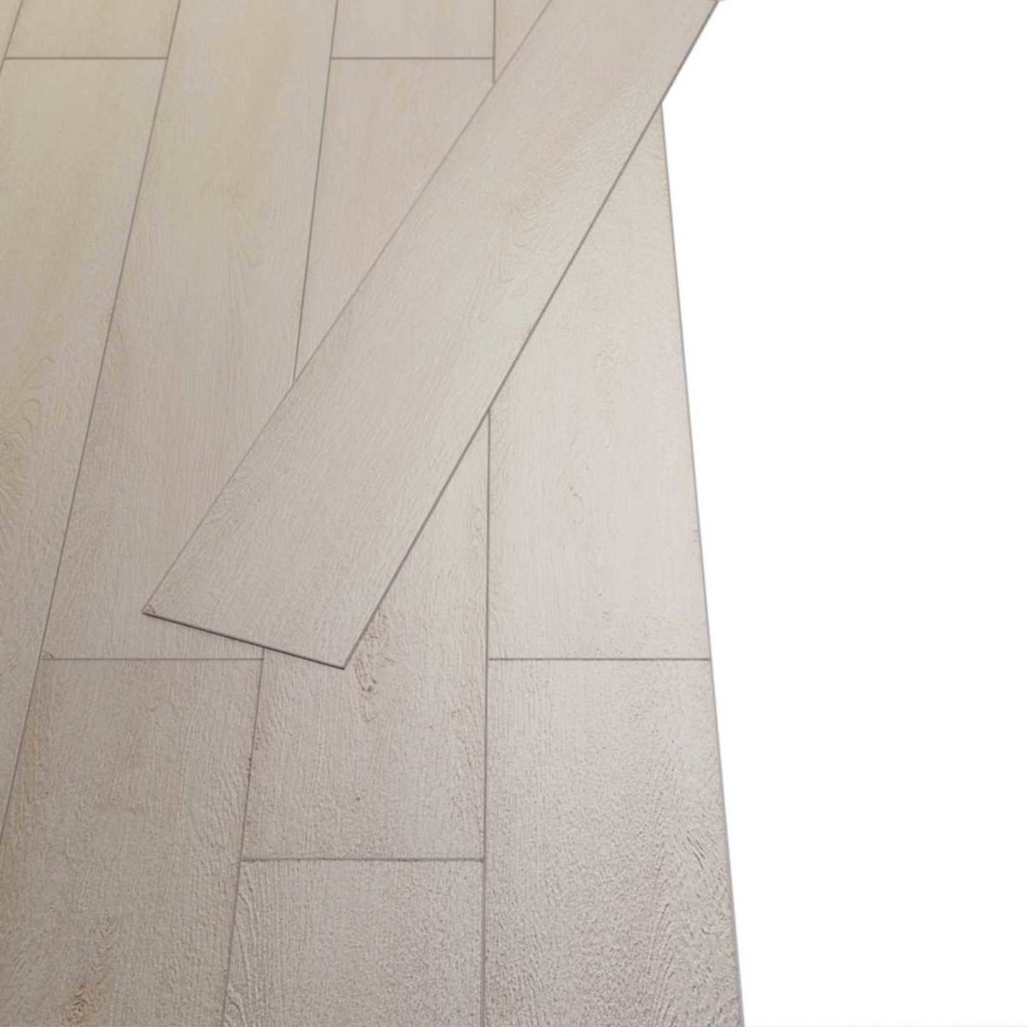 vidaXL Πλάκες Δαπέδου 36 pcs Λευκό Κλασικό Δρυς 5,02 m² PVC