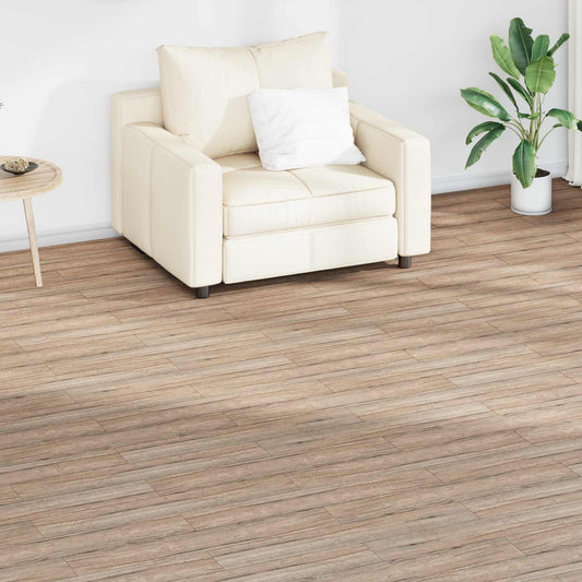 vidaXL Πλάκες Δαπέδου 36 pcs Καφέ Δρυς 5,02 m² PVC
