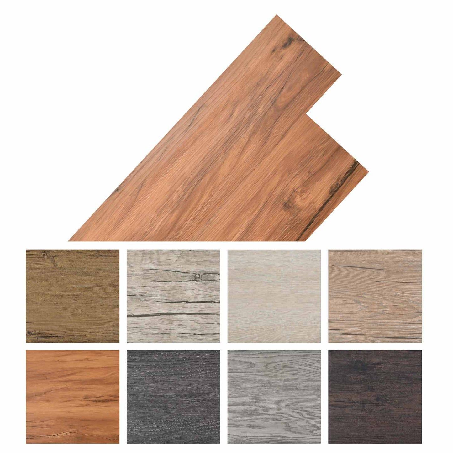 vidaXL Πλάκες Δαπέδου 36 pcs Φυσικό 5,02 m² PVC