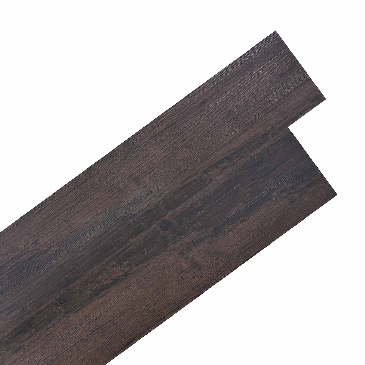 vidaXL Πλάκες Δαπέδου 36 pcs Σκούρο Καφέ 5,02 m² PVC