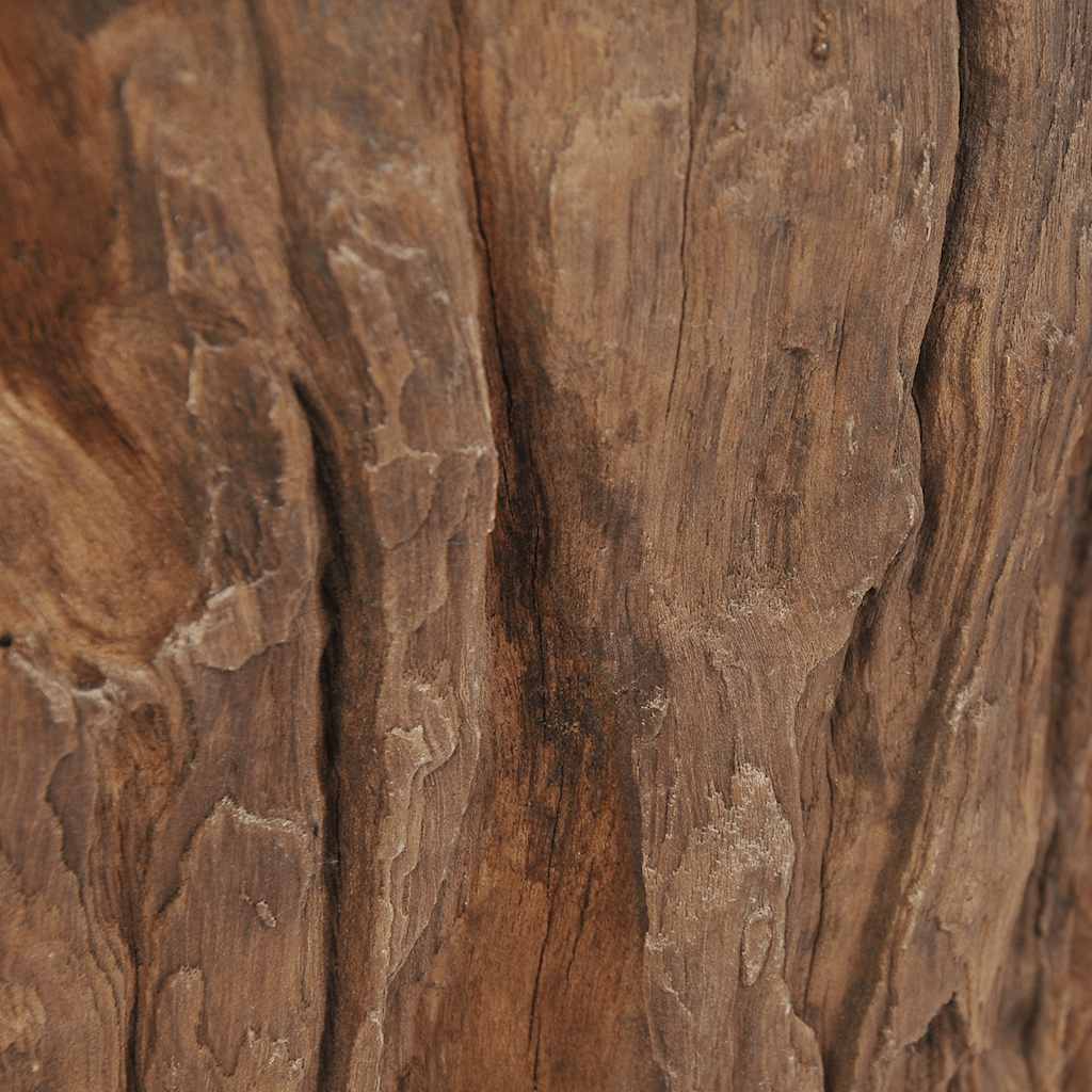 vidaXL Τραπεζάκι Σαλονιού 50 x 40 εκ. από Ξύλο Teak / Γυαλί