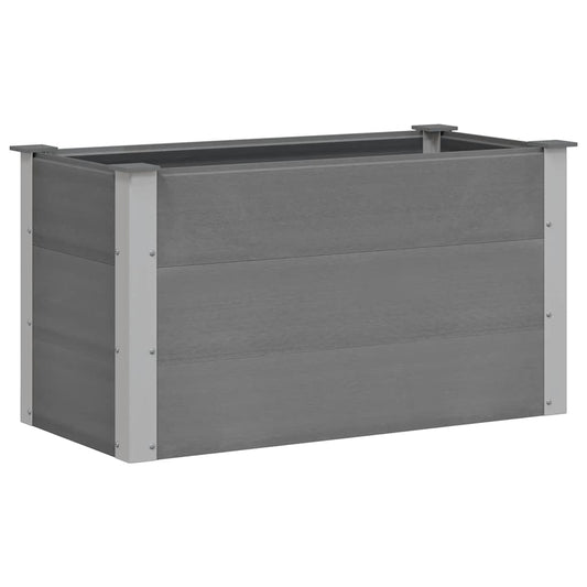 vidaXL Ζαρντινιέρα Υπερυψωμένη Γκρι 100 x 50 x 54 εκ. από WPC