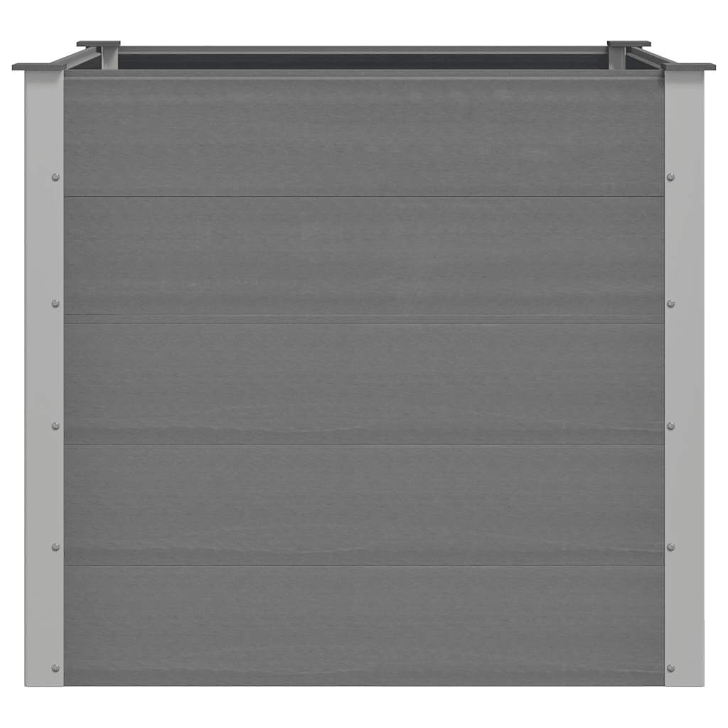 vidaXL Ζαρντινιέρα Υπερυψωμένη Γκρι 100 x 100 x 91 εκ. από WPC