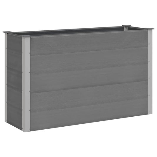 vidaXL Ζαρντινιέρα Υπερυψωμένη Γκρι 150 x 50 x 91 εκ. από WPC