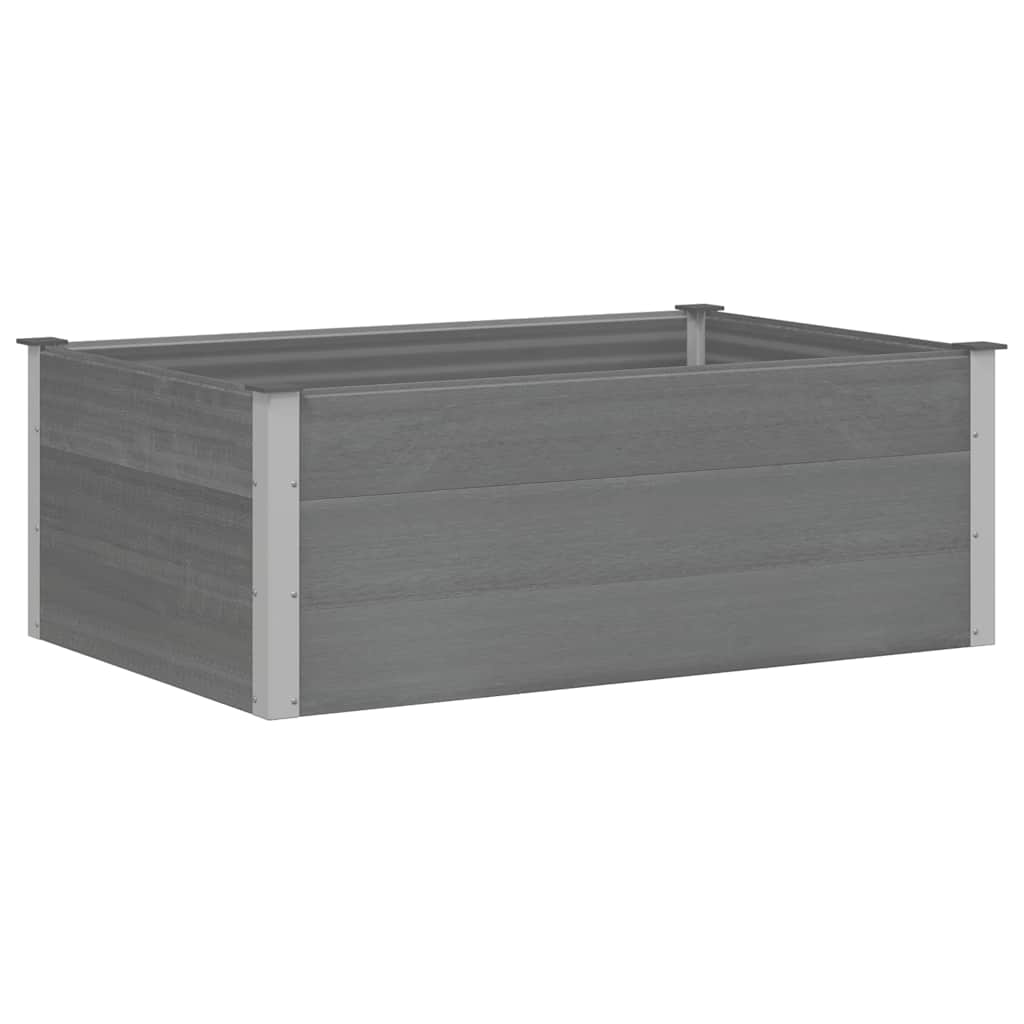 vidaXL Ζαρντινιέρα Υπερυψωμένη Γκρι 150 x 100 x 54 εκ. από WPC