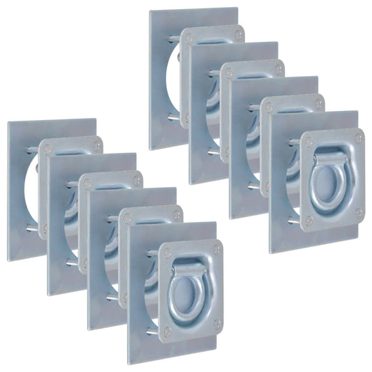 vidaXL Δέστρες για Ρυμουλκούμενο 8 τεμ. Γαλβανισμένος Χάλυβας 2000 κ.