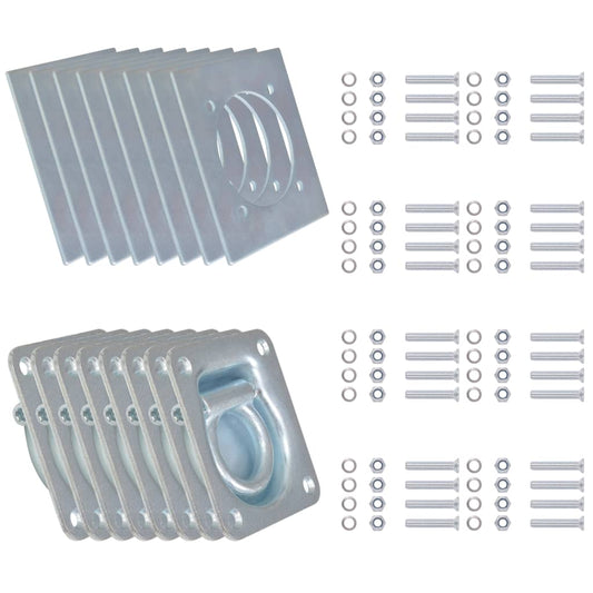 vidaXL Δέστρες για Ρυμουλκούμενο 8 τεμ. Γαλβανισμένος Χάλυβας 2000 κ.