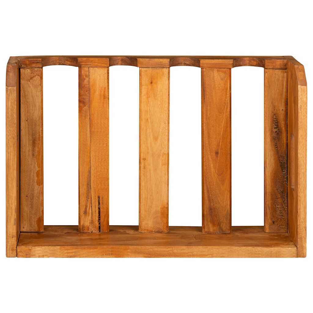 vidaXL Ράφια Κρασιών 4 τεμ. 16 Φιαλών από Μασίφ Ξύλο Μαόνι