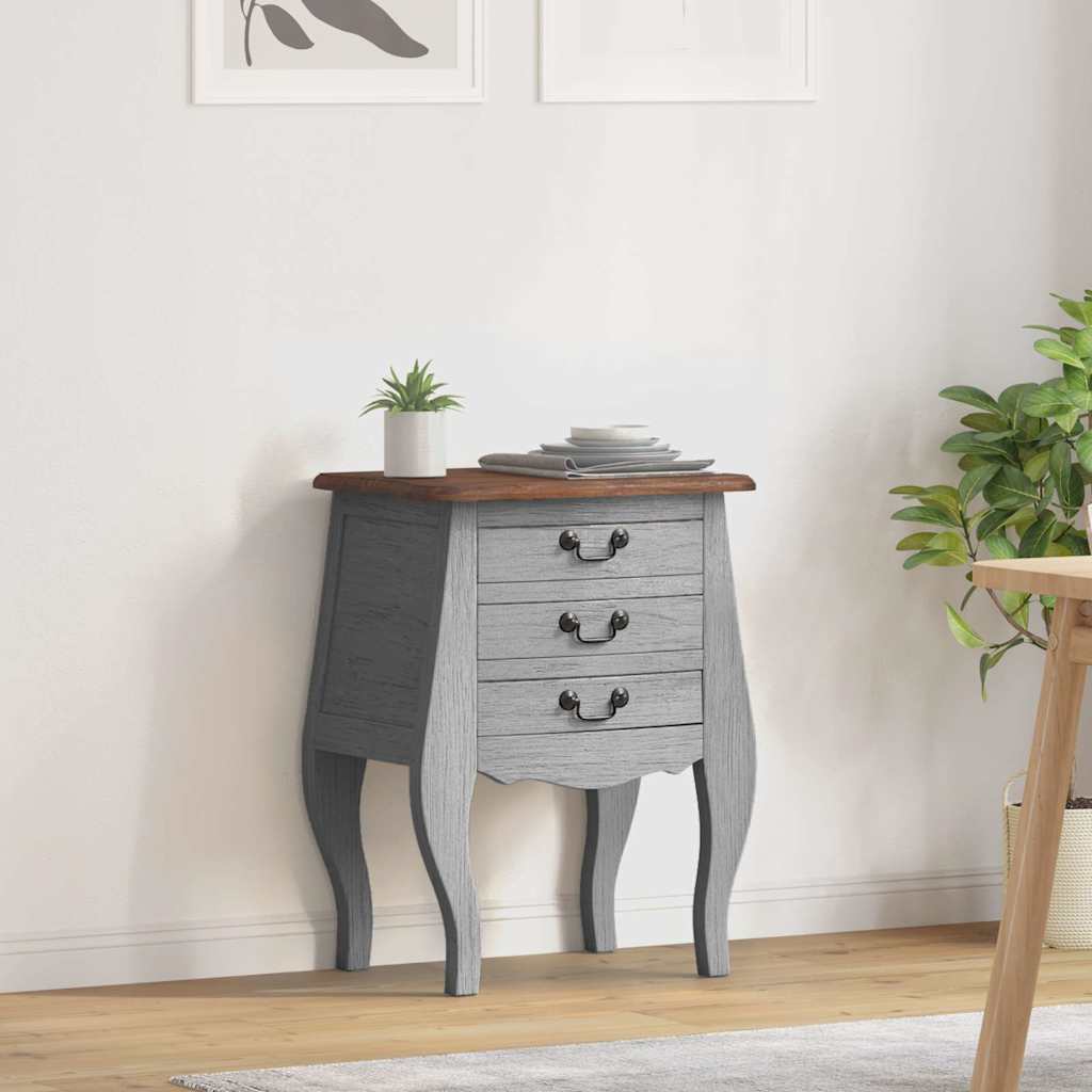 vidaXL Κομοδίνο 48 x 35 x 64 εκ. από Μασίφ Μαόνι