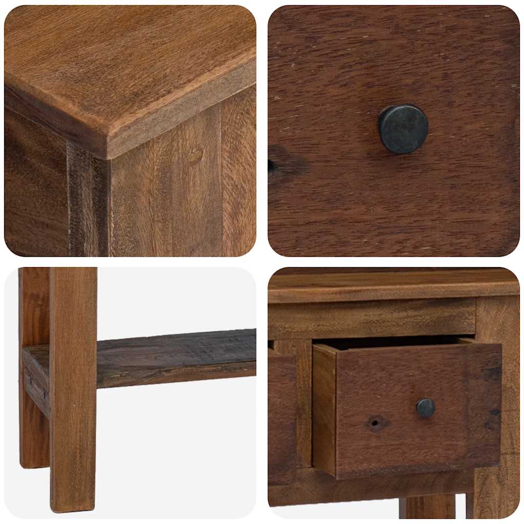 vidaXL Τραπεζάκι Σαλονιού 80x35x80 εκ. από Μείγμα Ανακυκλωμένων Ξύλων