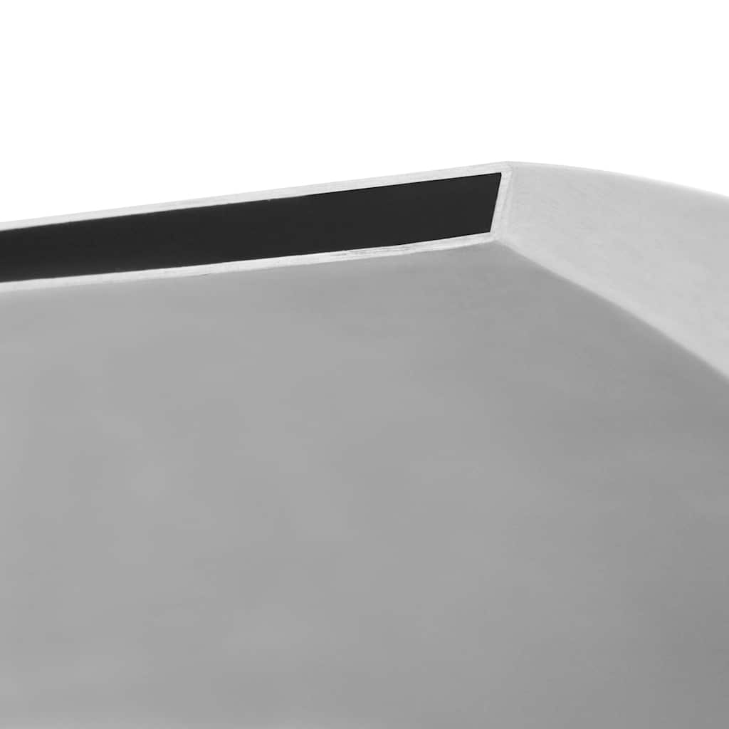 vidaXL Σιντριβάνι Πισίνας Ασημί 50 x 30 x 53 εκ. από Ανοξείδωτο Ατσάλι