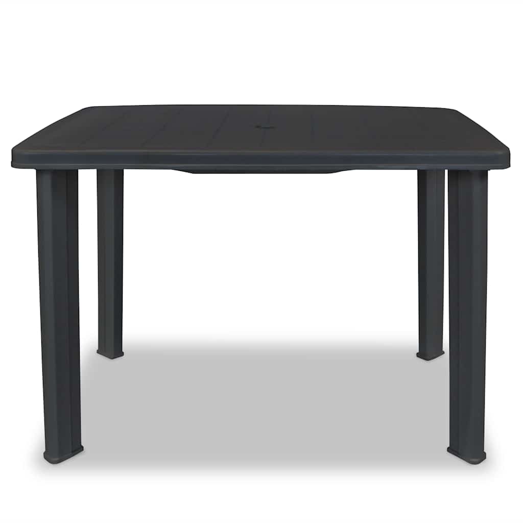 vidaXL Τραπέζι Κήπου Ανθρακί 101 x 68 x 72 εκ. Πλαστικό