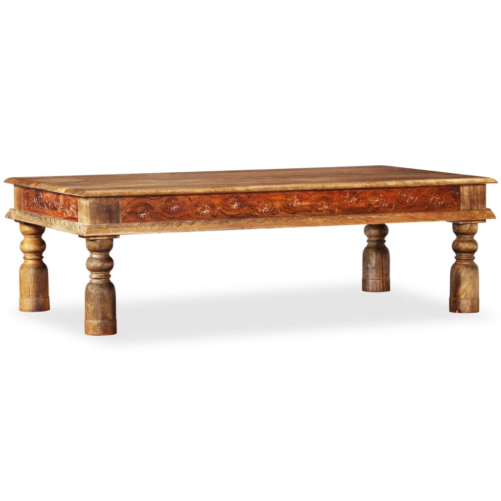 vidaXL Τραπεζάκι Σαλονιού 110x60x38 εκ Ξύλο Ακακίας/Μασίφ Ξύλο Μάνγκο