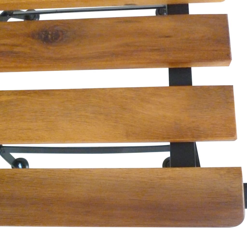 vidaXL Καρέκλες Κήπου Πτυσσόμενες 2 τεμ. από Ατσάλι/Μασίφ Ξύλο Ακακίας