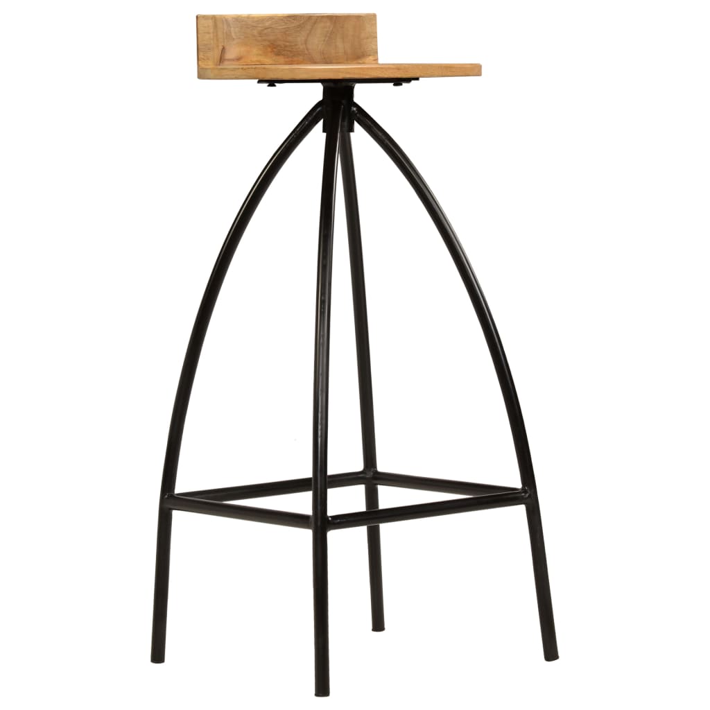 vidaXL Σκαμπό Μπαρ 2 τεμ. από Μασίφ Ξύλο Μάνγκο