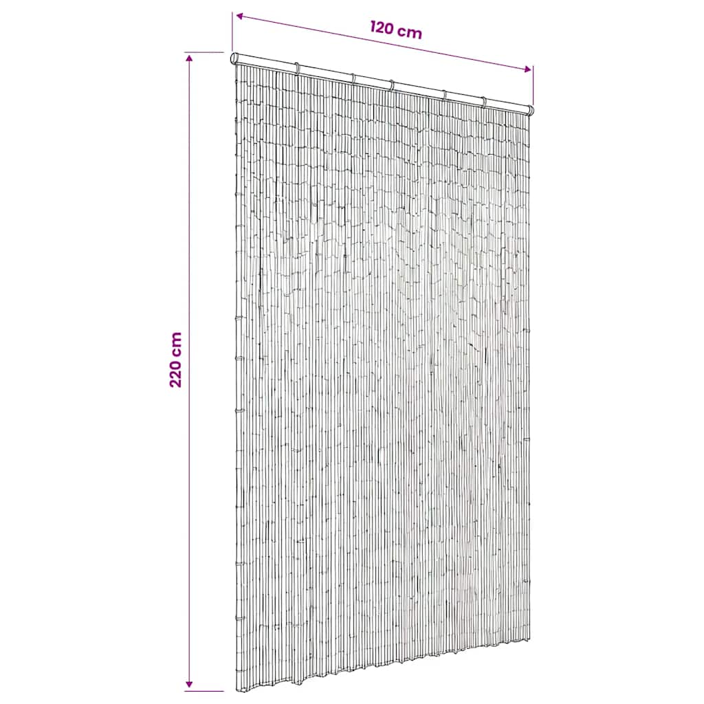 vidaXL Σήτα - Κουρτίνα Πόρτας 120 x 220 εκ. από Μπαμπού