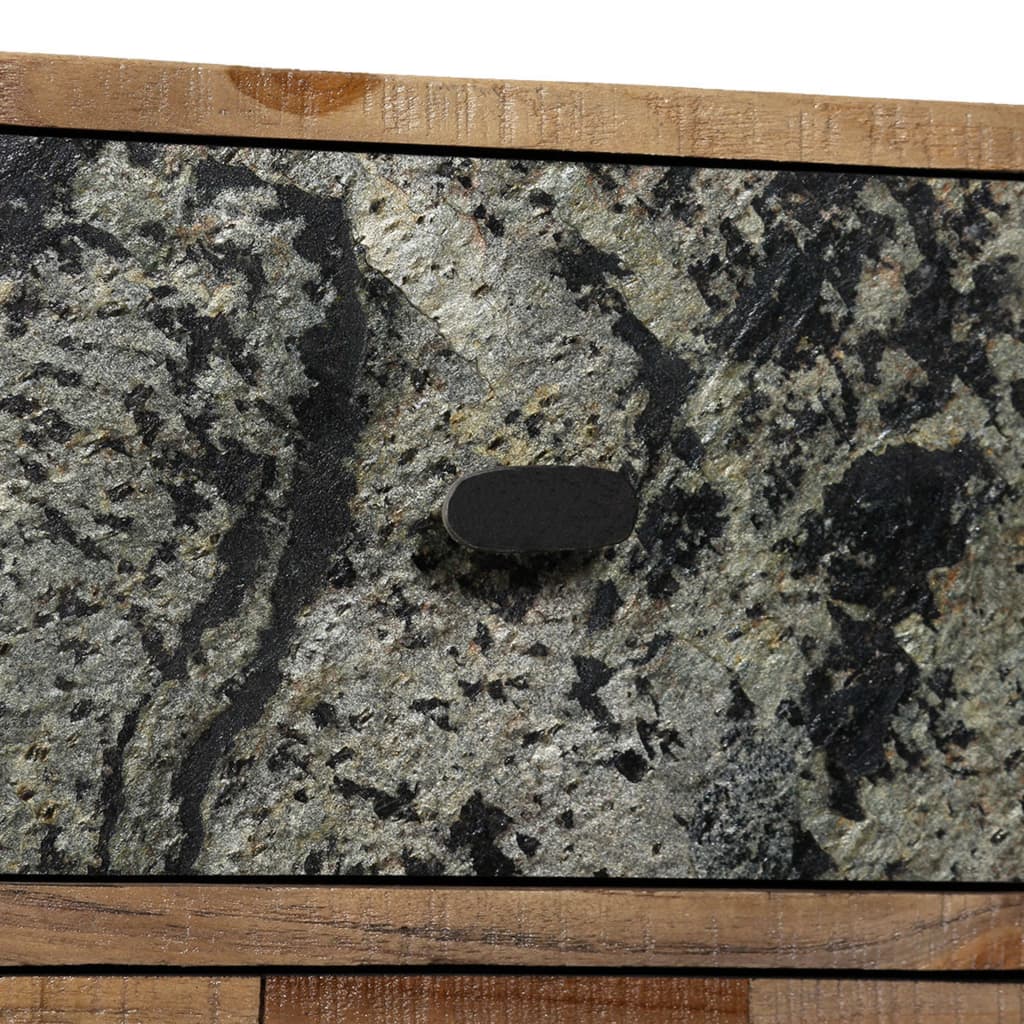 vidaXL Συρταριέρα με 6 Συρτάρια 70x30x76 εκ. Μασίφ Ανακυκλ. Ξύλο Teak