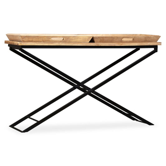 vidaXL Κονσόλα Τραπέζι 130 x 40 x 80 εκ. από Μασίφ Ξύλο Μάνγκο