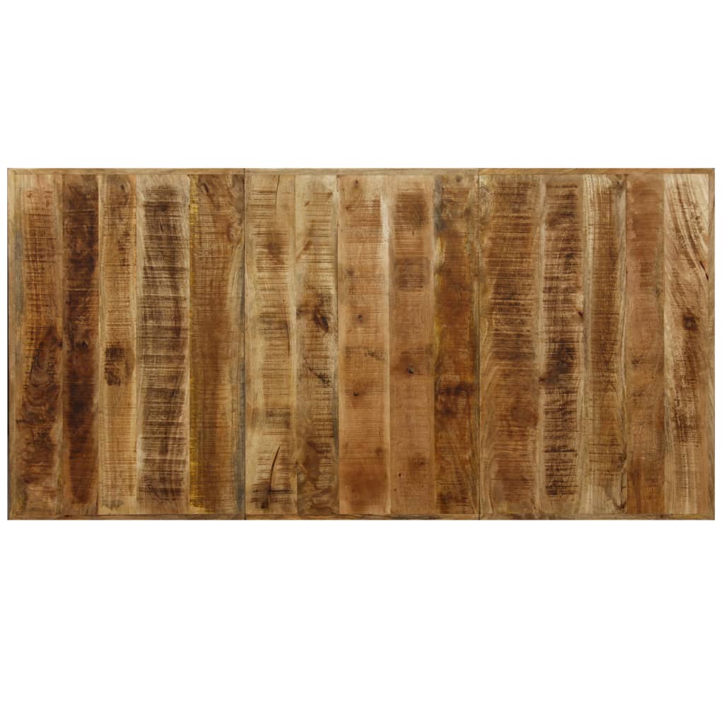 vidaXL Τραπεζαρία 180 εκ. από Μασίφ Ξύλο Μάνγκο και Ατσάλι