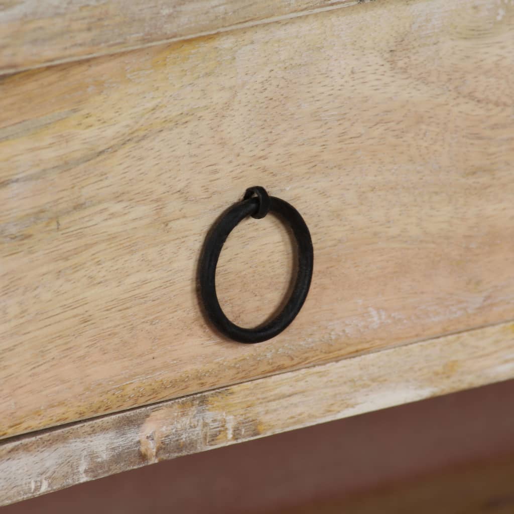 vidaXL Σεκρετέρ 110 x 50 x 96 εκ. από Μασίφ Ξύλο Μάνγκο Ατσάλι