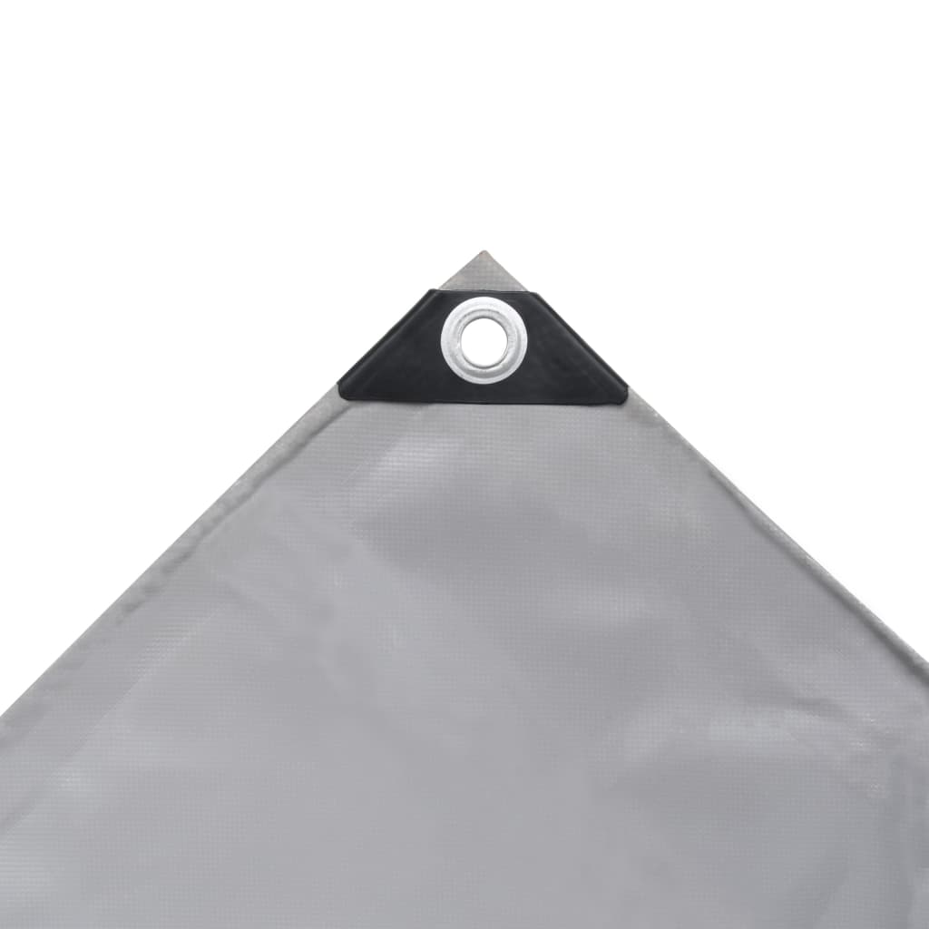 vidaXL Μουσαμάς 650 γρ./μ.² Γκρι 3 x 5 μ.