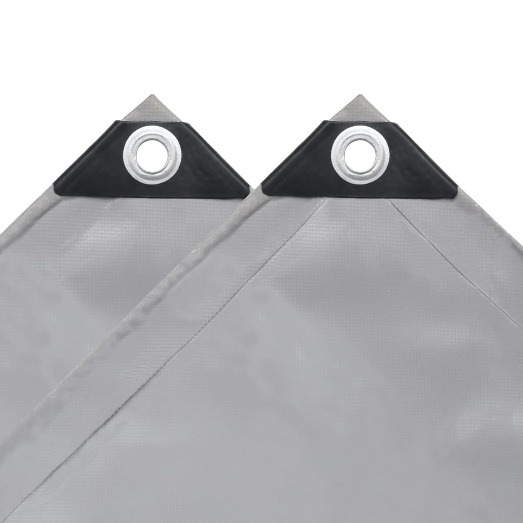 vidaXL Μουσαμάς 650 γρ./μ.² Γκρι 4 x 5 μ.