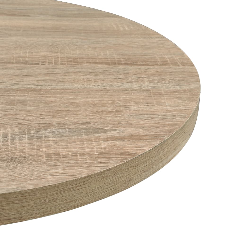 vidaXL Τραπέζι Bistro Στρογγυλό Χρώμα Δρυός 60 x 75 εκ. MDF / Ατσάλι