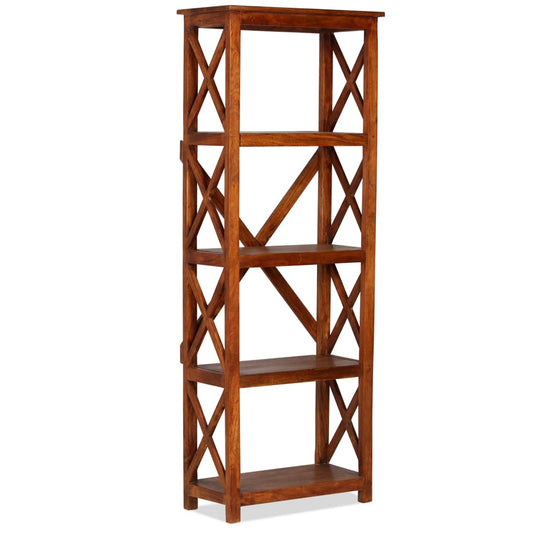 vidaXL Βιβλιοθήκη 60x30x160 εκ. Μασίφ Ξύλο Ακακίας/Μελί Sheesham